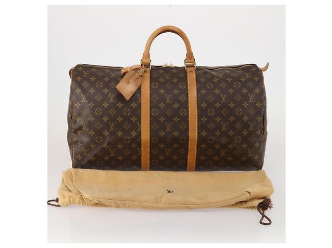 LOUIS VUITTON Monogram Keepall 55 Boston Bag M41424 LV Auth 196969V Monogramma - vista 23