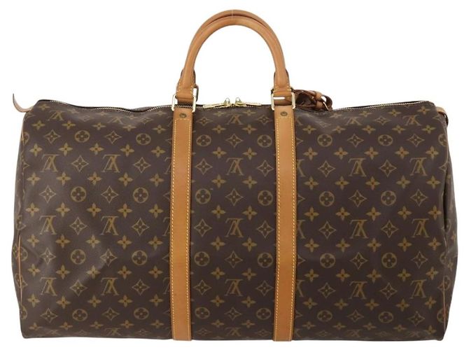 LOUIS VUITTON Monogram Keepall 55 Boston Bag M41424 LV Auth 196969V Monogramma - vista 3