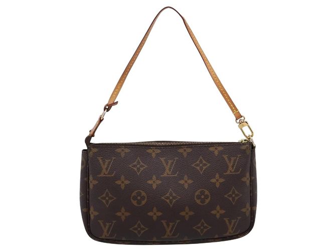 LOUIS VUITTON Monogram Pochette Accessoires Pouch M51980 LV Auth 202708A Monogramma - vista 3