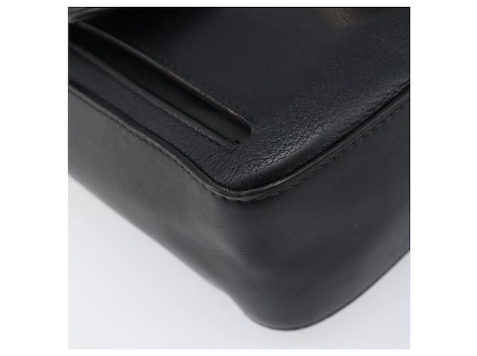 Borsa a tracolla Salvatore Ferragamo in pelle nera e oro Auth 199863A Nero D'oro - vista 11
