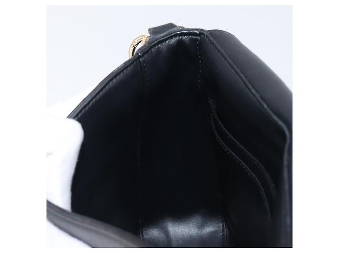 Borsa a tracolla Salvatore Ferragamo in pelle nera e oro Auth 199863A Nero D'oro - vista 22