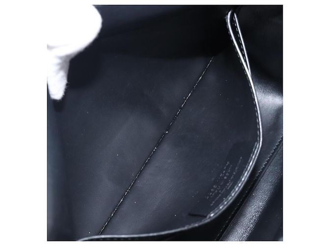 Borsa a tracolla Salvatore Ferragamo in pelle nera e oro Auth 199863A Nero D'oro - vista 23