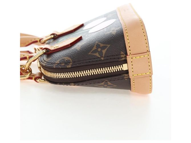 LOUIS VUITTON Monogram Cherry LVxYK Nano Alma Hand Bag M13416 LV Auth 203301SM Monogramma - vista 3
