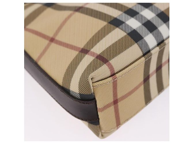 Borsa a tracolla BURBERRY Nova Check PVC Beige Auth 203002 - vista 10