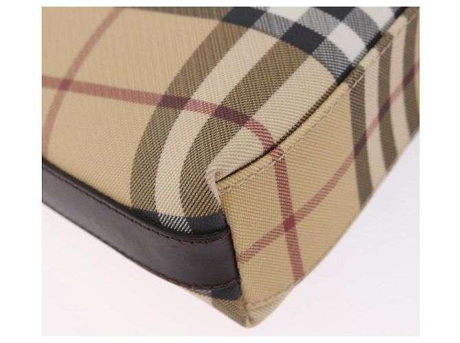 Borsa a tracolla BURBERRY Nova Check PVC Beige Auth 203002 - vista 12