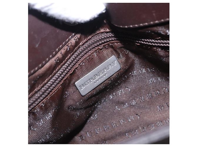 Borsa a tracolla BURBERRY Nova Check PVC Beige Auth 203002 - vista 15