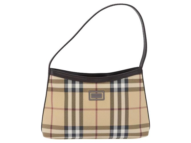 Borsa a tracolla BURBERRY Nova Check PVC Beige Auth 203002 - vista 2