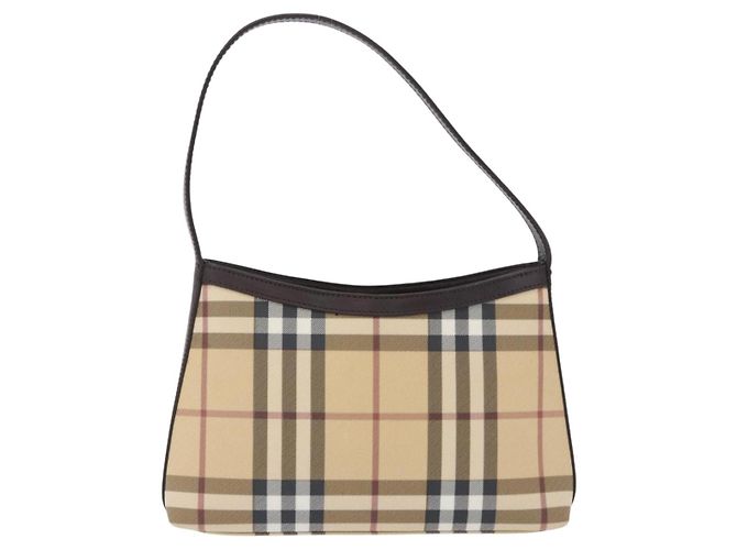 Borsa a tracolla BURBERRY Nova Check PVC Beige Auth 203002 - vista 3
