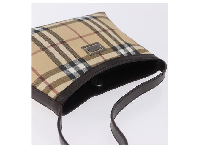 Borsa a tracolla BURBERRY Nova Check PVC Beige Auth 203002 - vista 6