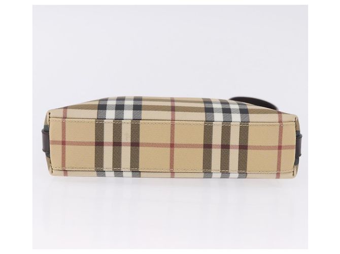 Borsa a tracolla BURBERRY Nova Check PVC Beige Auth 203002 - vista 9