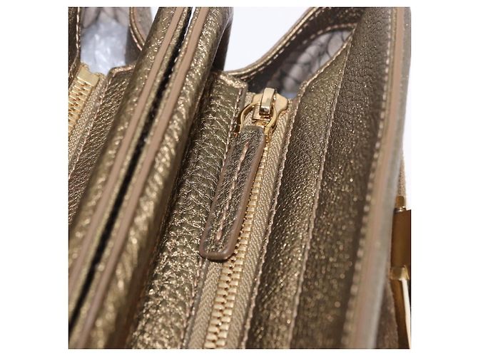 Borsa a tracolla CARTIER Camoscio Verde Oro Auth 203184V D'oro - vista 22