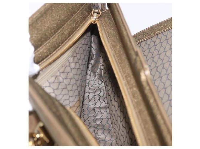 Borsa a tracolla CARTIER Camoscio Verde Oro Auth 203184V D'oro - vista 25