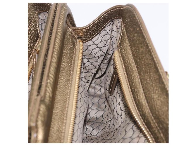 Borsa a tracolla CARTIER Camoscio Verde Oro Auth 203184V D'oro - vista 26