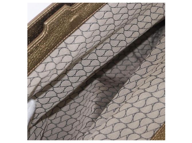 Borsa a tracolla CARTIER Camoscio Verde Oro Auth 203184V D'oro - vista 30