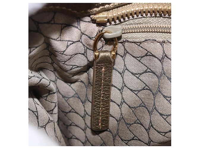 Borsa a tracolla CARTIER Camoscio Verde Oro Auth 203184V D'oro - vista 32