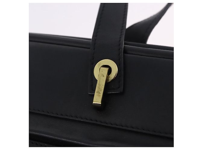 Sac cabas GUCCI GG Canvas Noir Or 92730 Auth 203446V Doré - vue 16