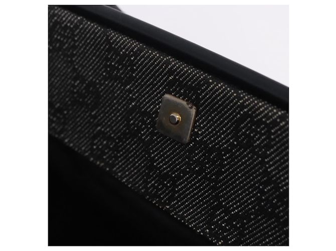 Sac cabas GUCCI GG Canvas Noir Or 92730 Auth 203446V Doré - vue 21