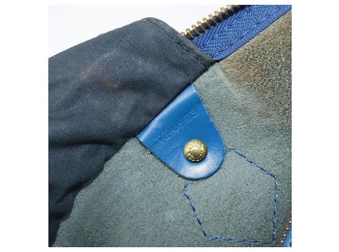 Borsa a mano LOUIS VUITTON Epi Speedy 35 Toledo Blue M42995 LV Auth BA15651 - vista 12