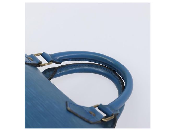 Borsa a mano LOUIS VUITTON Epi Speedy 35 Toledo Blue M42995 LV Auth BA15651 - vista 14