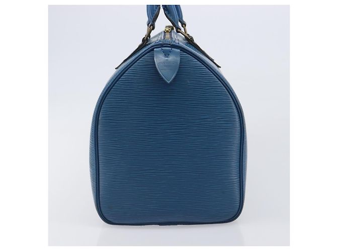 Borsa a mano LOUIS VUITTON Epi Speedy 35 Toledo Blue M42995 LV Auth BA15651 - vista 3