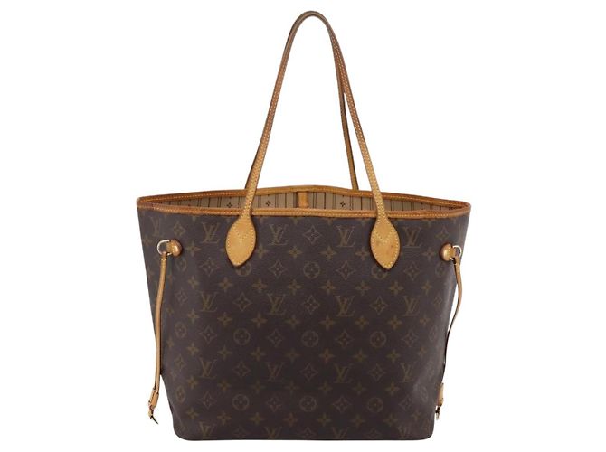 Borsa Tote LOUIS VUITTON Monogram Neverfull MM M40156 LV Auth 203165 Monogramma - vista 2