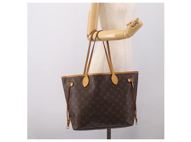 Borsa Tote LOUIS VUITTON Monogram Neverfull MM M40156 LV Auth 203165 Monogramma - vista 24