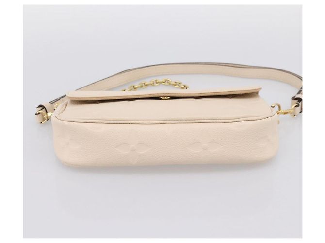LOUIS VUITTON Monogram Empreinte Wallet on Chain Ivy White M82210 Auth ka6099V Bianco Monogramma - vista 11
