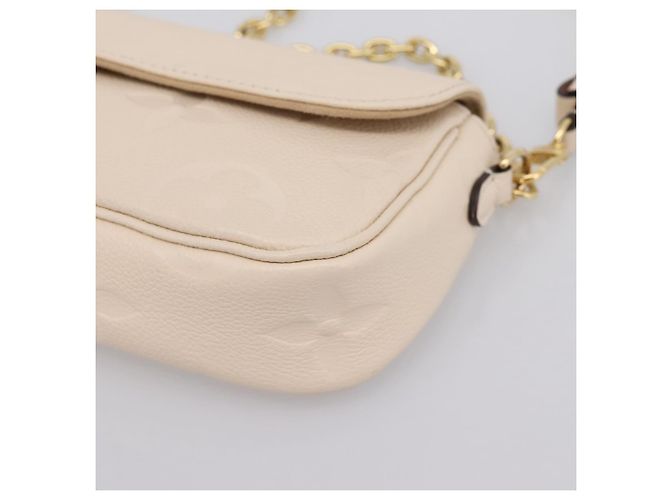 LOUIS VUITTON Monogram Empreinte Wallet on Chain Ivy White M82210 Auth ka6099V Bianco Monogramma - vista 12