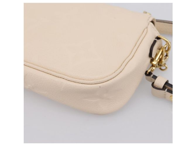 LOUIS VUITTON Monogram Empreinte Wallet on Chain Ivy White M82210 Auth ka6099V Bianco Monogramma - vista 14
