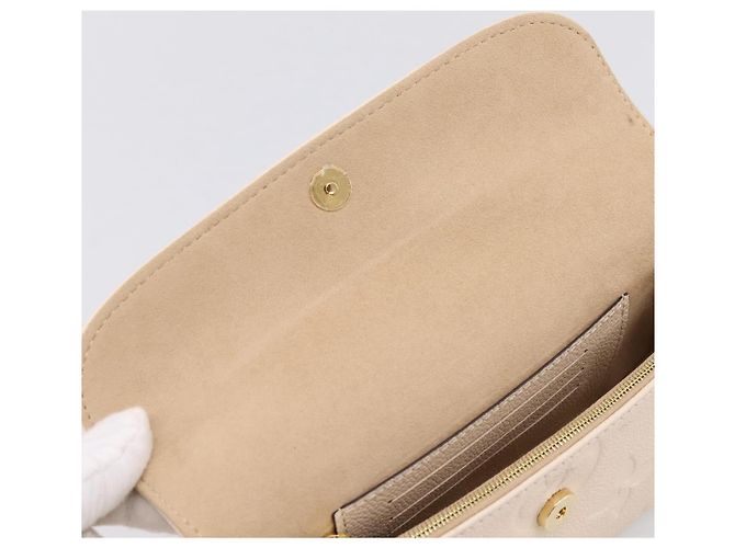 LOUIS VUITTON Monogram Empreinte Wallet on Chain Ivy White M82210 Auth ka6099V Bianco Monogramma - vista 16