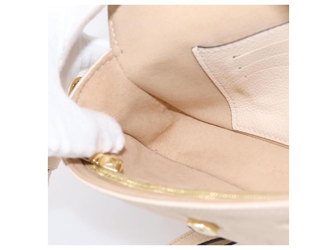 LOUIS VUITTON Monogram Empreinte Wallet on Chain Ivy White M82210 Auth ka6099V Bianco Monogramma - vista 20