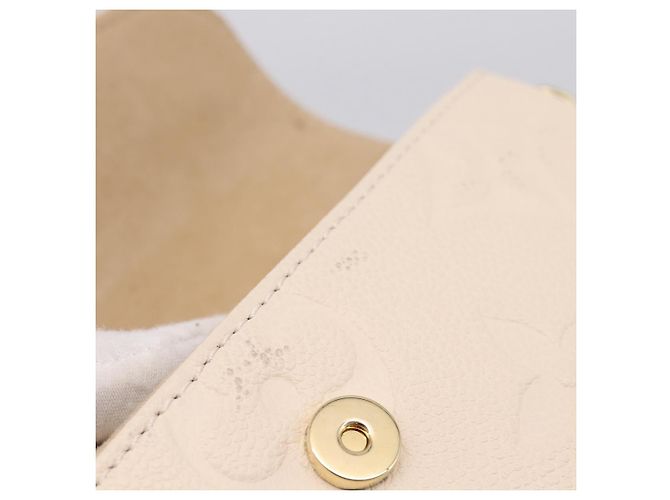 LOUIS VUITTON Monogram Empreinte Wallet on Chain Ivy White M82210 Auth ka6099V Bianco Monogramma - vista 24