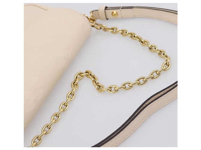 LOUIS VUITTON Monogram Empreinte Wallet on Chain Ivy White M82210 Auth ka6099V Bianco Monogramma - vista 7