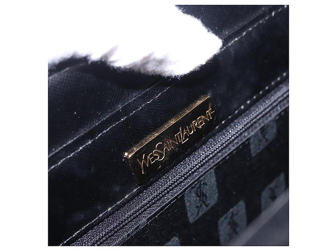 Autre Marque Borsa a mano SAINT LAURENT Pelle Nero Oro 311210 Auth 202987 D'oro - vista 16