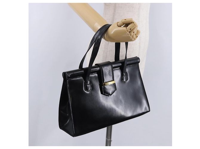 Autre Marque Borsa a mano SAINT LAURENT Pelle Nero Oro 311210 Auth 202987 D'oro - vista 23