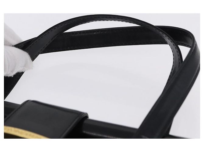 Autre Marque Borsa a mano SAINT LAURENT Pelle Nero Oro 311210 Auth 202987 D'oro - vista 8