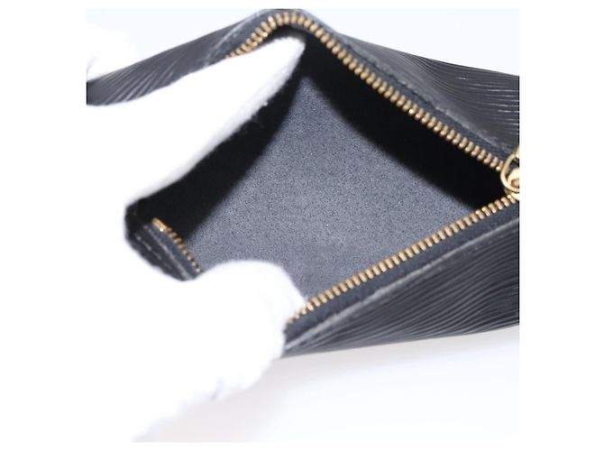 LOUIS VUITTON Epi Soufflot Pouch Black LV Auth BA15729 Nero - vista 11