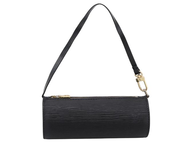 LOUIS VUITTON Epi Soufflot Pouch Black LV Auth BA15729 Nero - vista 13