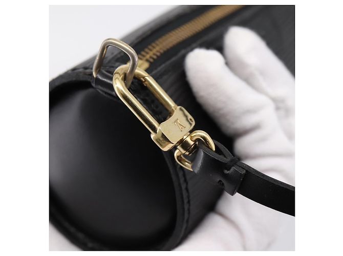 LOUIS VUITTON Epi Soufflot Pouch Black LV Auth BA15729 Nero - vista 17