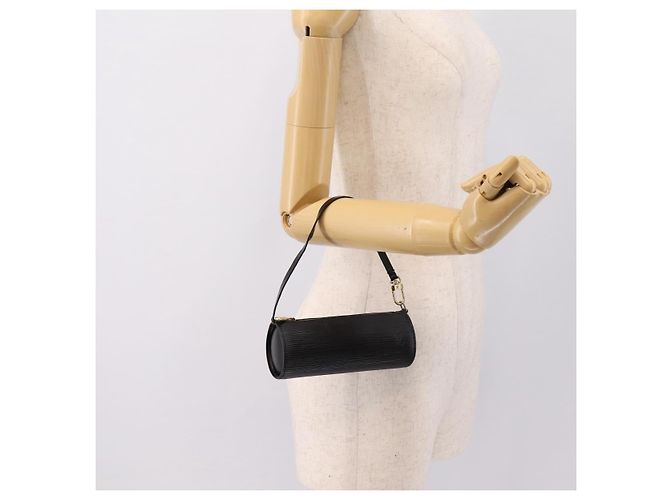 LOUIS VUITTON Epi Soufflot Pouch Black LV Auth BA15729 Nero - vista 20