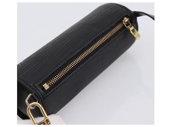 LOUIS VUITTON Epi Soufflot Pouch Black LV Auth BA15729 Nero - vista 6