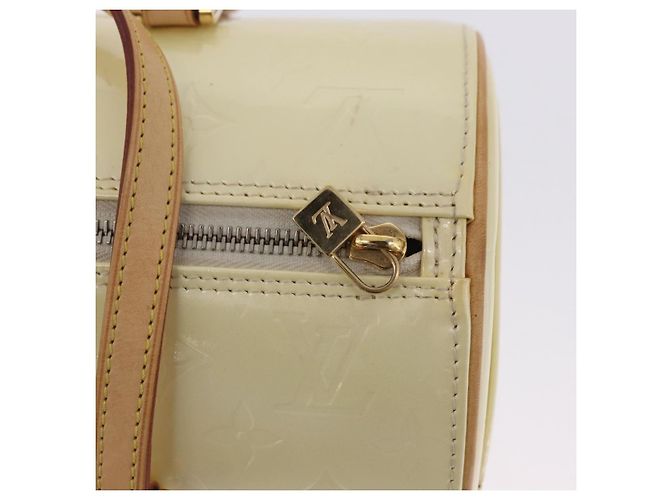 Borsa a mano LOUIS VUITTON Monogram Vernis Bedford Perle M91006 LV Auth am12522V - vista 19