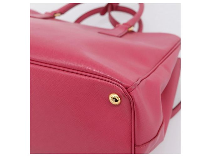 Borsa a mano PRADA Galleria in pelle Safiano 2way Pink Gold Auth 203457V Rosa D'oro - vista 14