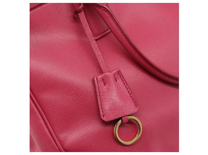 Borsa a mano PRADA Galleria in pelle Safiano 2way Pink Gold Auth 203457V Rosa D'oro - vista 16