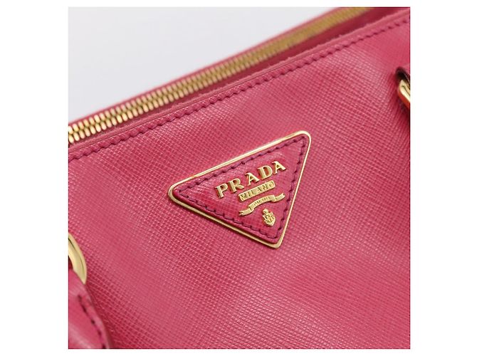 Borsa a mano PRADA Galleria in pelle Safiano 2way Pink Gold Auth 203457V Rosa D'oro - vista 17