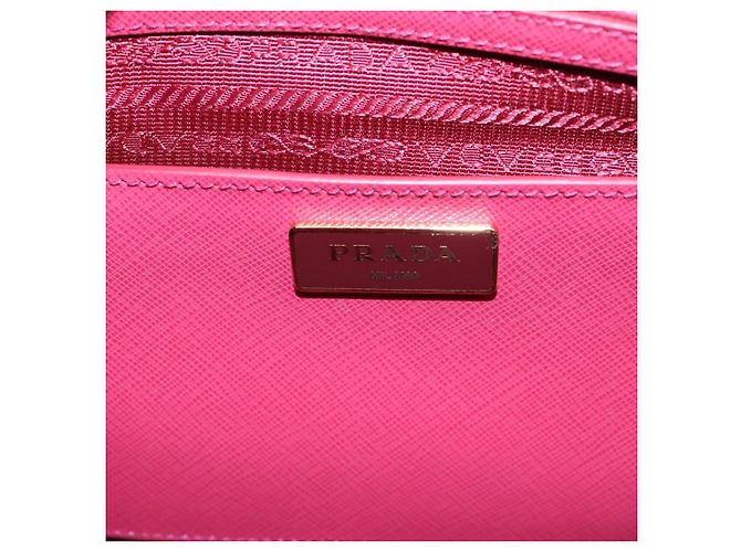 Borsa a mano PRADA Galleria in pelle Safiano 2way Pink Gold Auth 203457V Rosa D'oro - vista 18