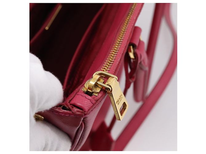 Borsa a mano PRADA Galleria in pelle Safiano 2way Pink Gold Auth 203457V Rosa D'oro - vista 26