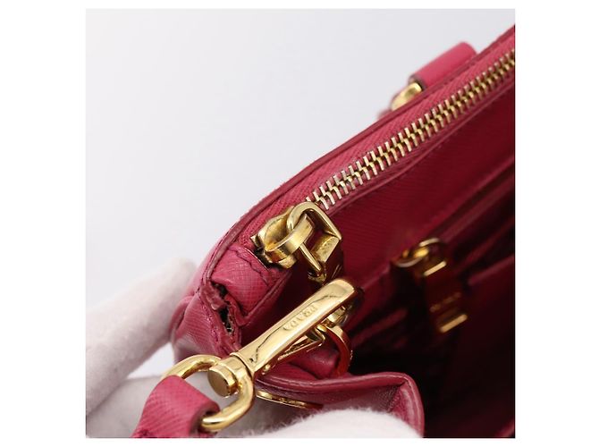 Borsa a mano PRADA Galleria in pelle Safiano 2way Pink Gold Auth 203457V Rosa D'oro - vista 28