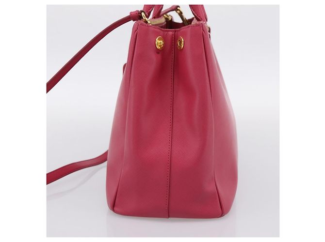 Borsa a mano PRADA Galleria in pelle Safiano 2way Pink Gold Auth 203457V Rosa D'oro - vista 5