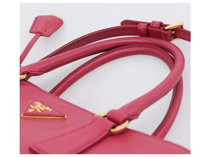 Borsa a mano PRADA Galleria in pelle Safiano 2way Pink Gold Auth 203457V Rosa D'oro - vista 8